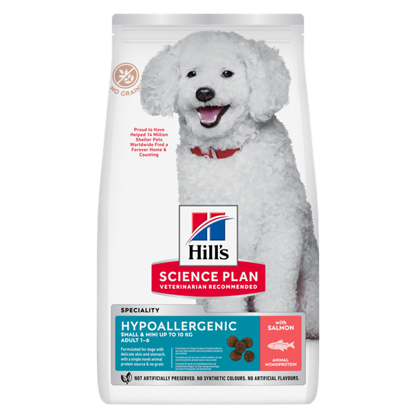 Hills Science Plan Hypoallergenic Small & Mini Adult Dog Food Salmon Flavour - 6KG