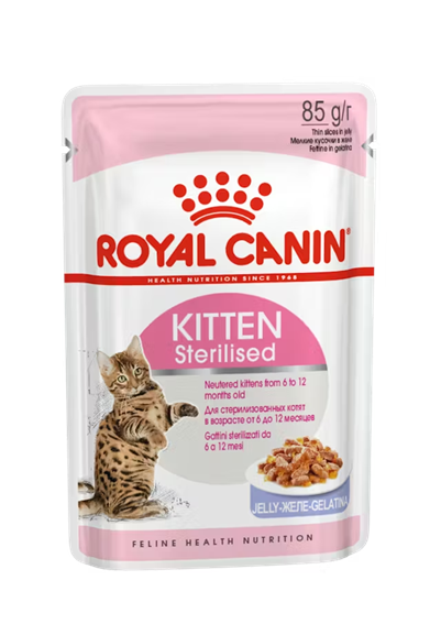 Royal Canin Sterilised Kitten Jelly Pouch - 85g
