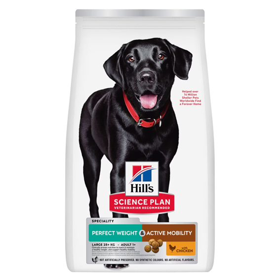 Hill's Science Plan Perfect Weight & Active Mobility Large Adult Dry Dog Food 12Kg
