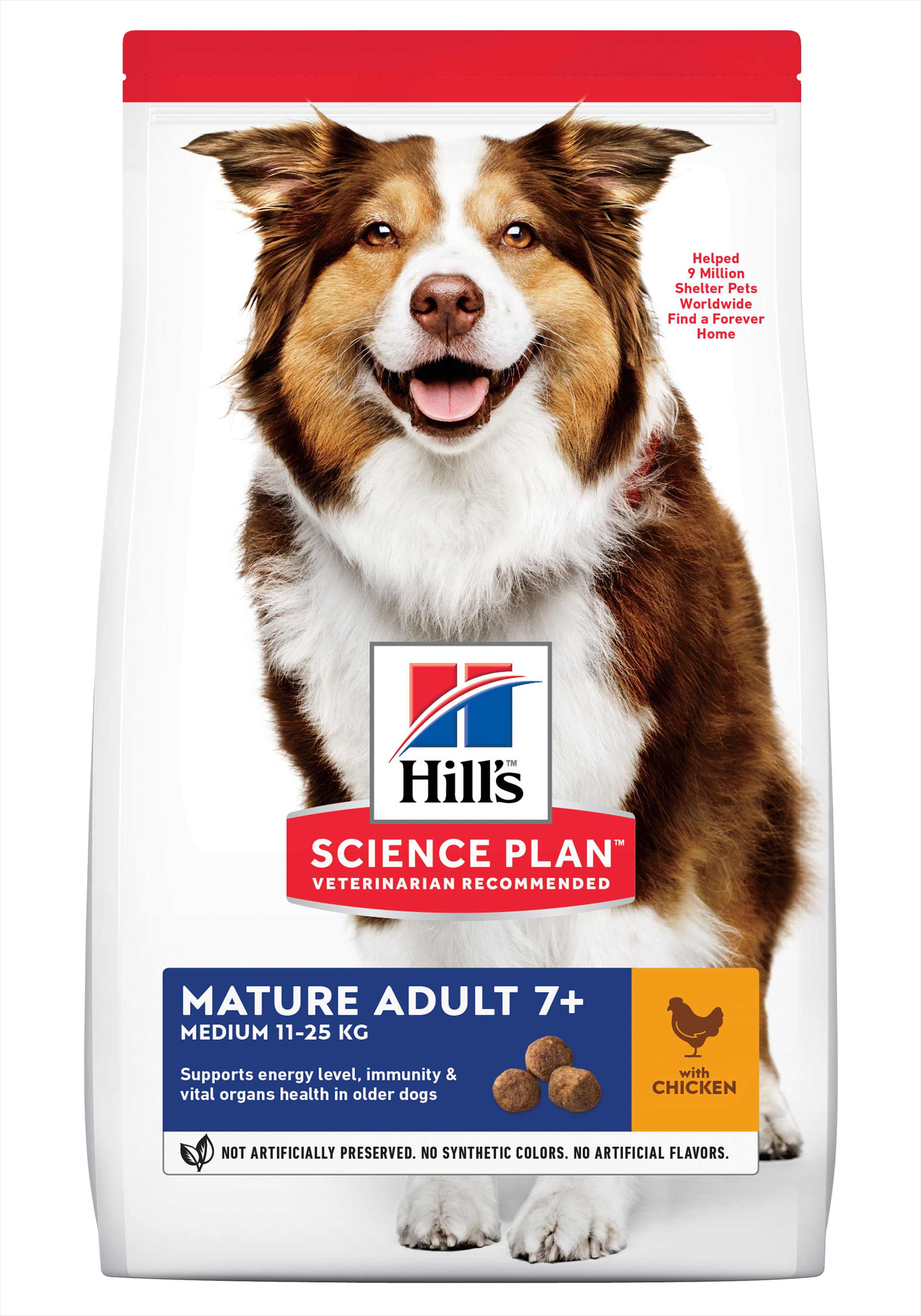 Hill's Science Plan Mature Adult Medium Dry Dog Food Chicken Flavour - 12kg