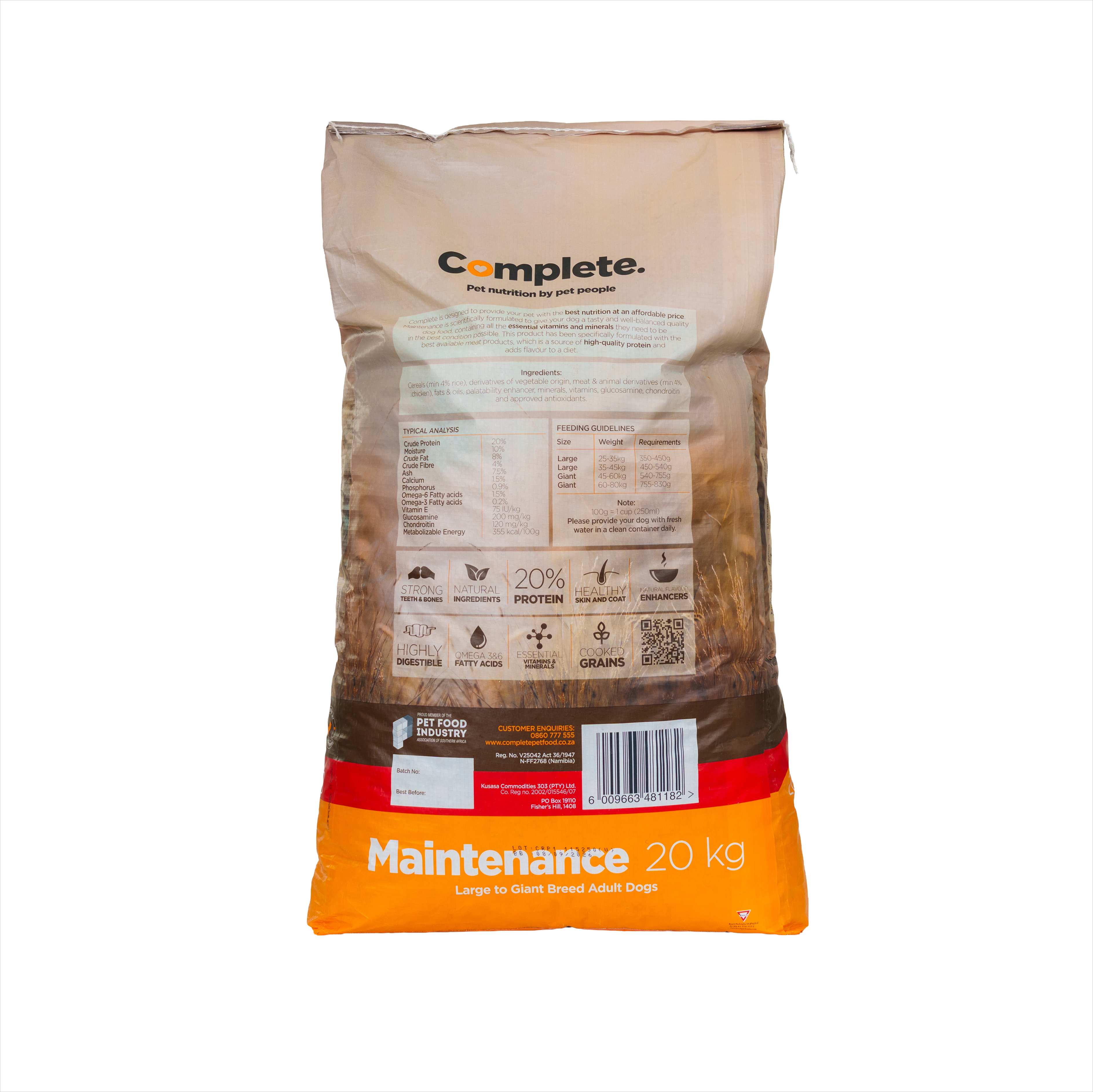 Complete Maintenance Large - Giant Breed 20kg