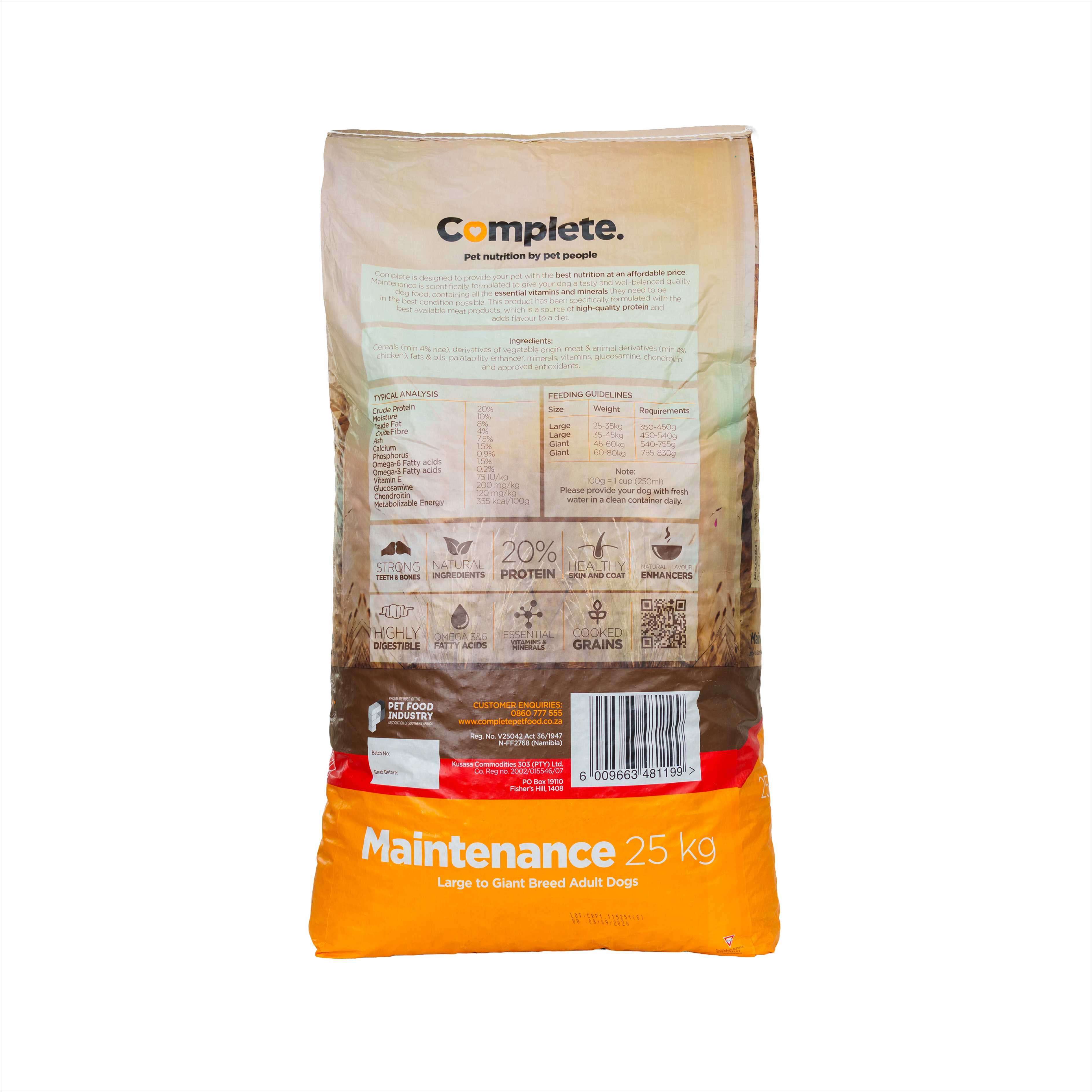 Complete Maintenance Large - Giant Breed 25kg