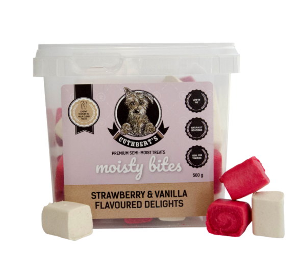 Cuthbert's Semi Moist Strawberry & Vanilla Dog Treats - 500g