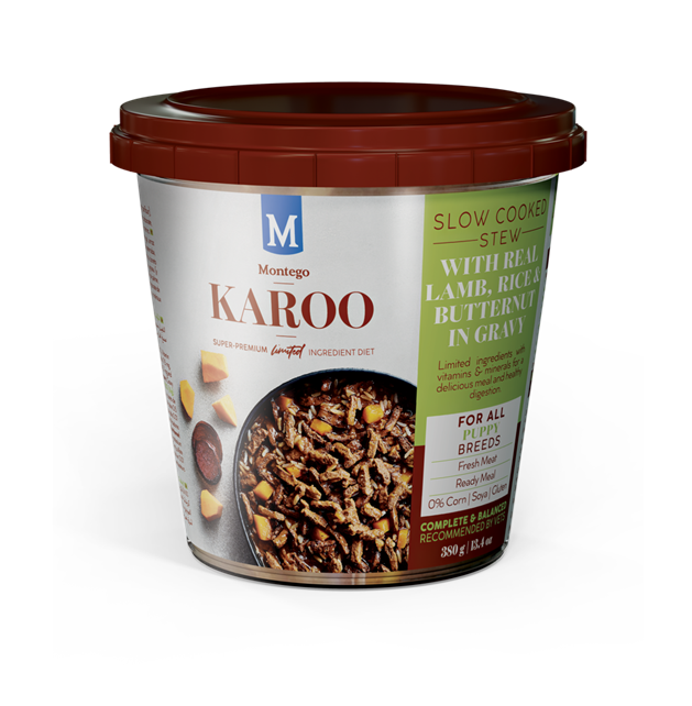 Montego Karoo All Breed Puppy Wet Dog Food Lamb Flavour - 380g