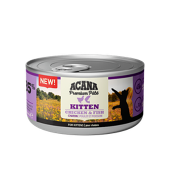 Acana Cat Premium Pate Kitten Recipe Chicken & Fish in Bone Broth Can 85g