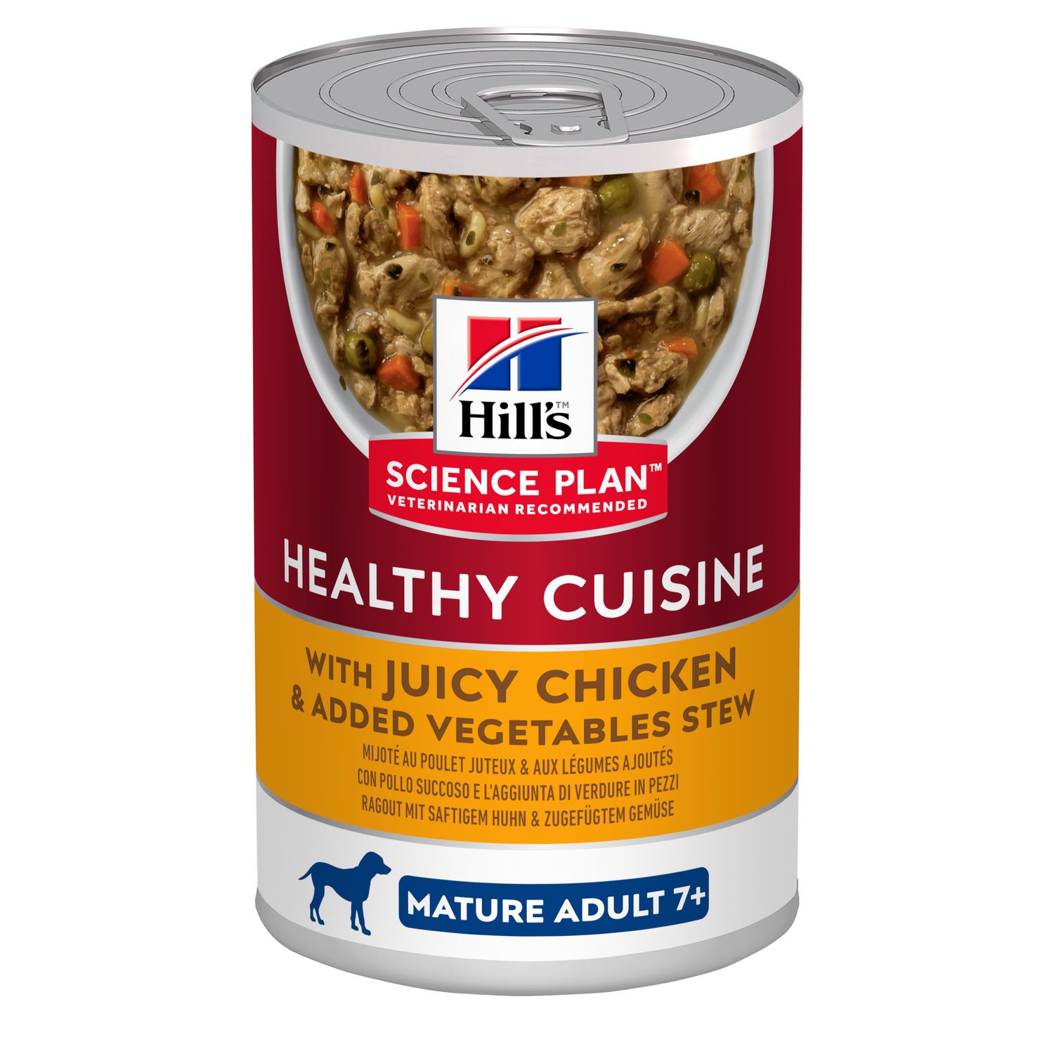 Hill's Science Plan Mature Adult 7+ Dog Food Roasted Chicken & Carrot & Spinach Stew - 354g